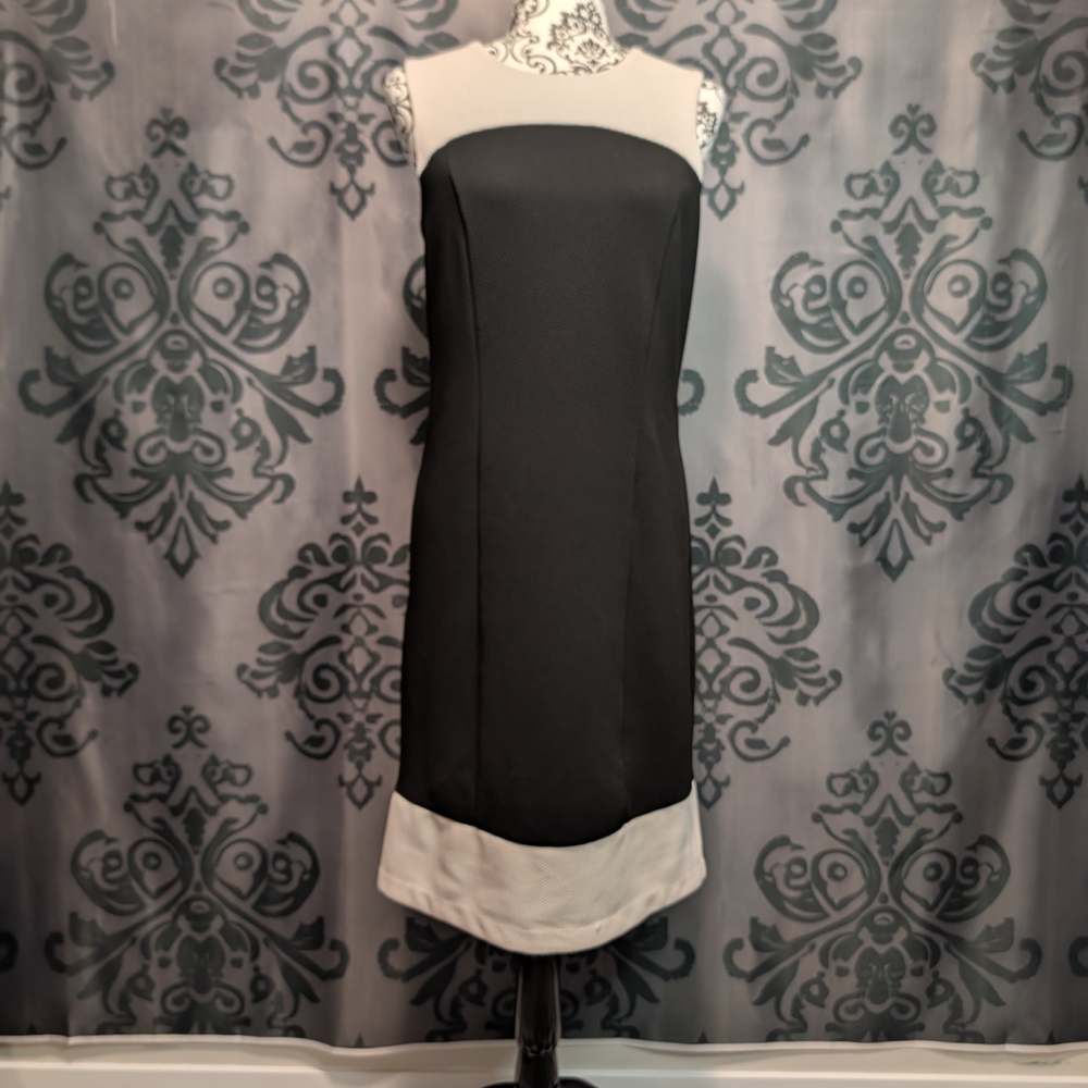 🖤 Liz Lange Black and Off-White Dress, Size Small